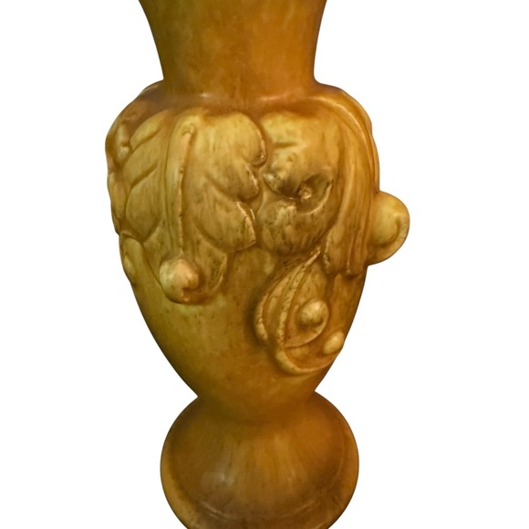 Vintage Royal Haeger USA Pottery Vase – Golden Yellow – 12” Tall - Picture 4 of 10